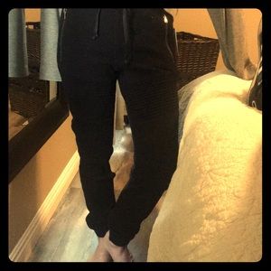 Black Hudson Moto Joggers